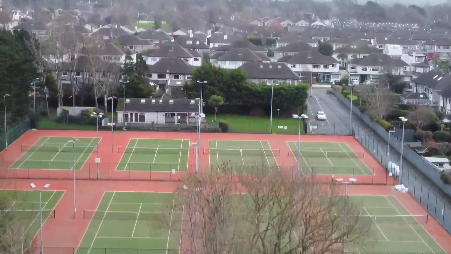 Leopardstown Tennis Club Courts Aerial View